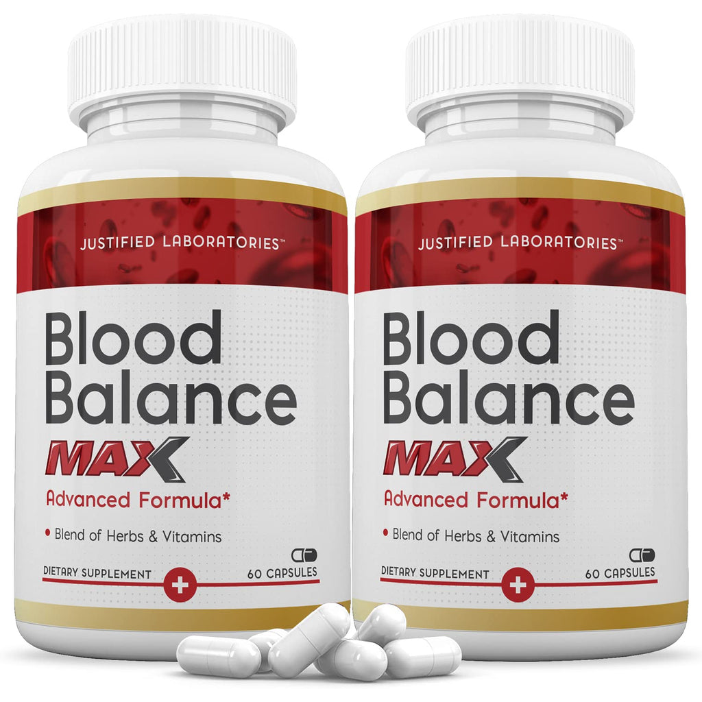 Justified Laboratories Blood Balance Max 1295MG – 2 Pack (120 Capsules)