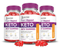 Justified Laboratories Keto Rush ACV Gummies 3 Pack – 180 Gummies, 1000mg ACV, Vegan & Non-GMO
