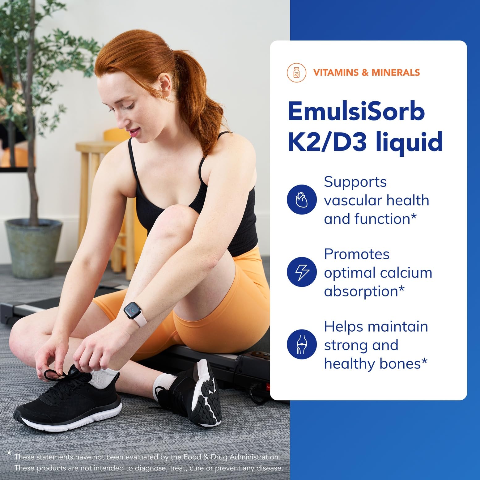 Pure Encapsulations EmulsiSorb K2/D3 Liquid - Enhanced-Absorption Vitamin K2 & D3 for Vascular Health | 0.7 Fl Oz