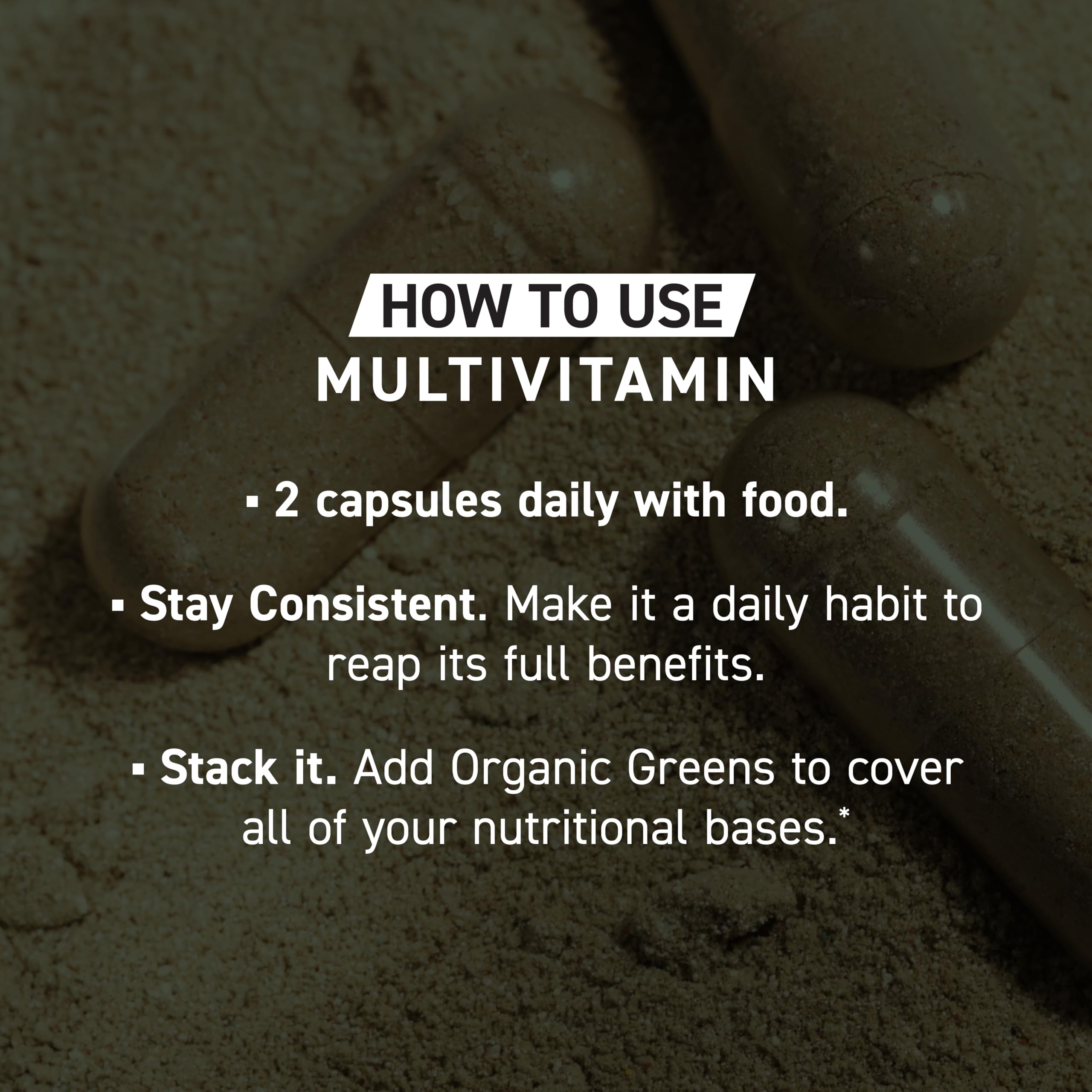 Kaged Multivitamin Capsules – Plant-Based, Organic Fruits & Veggies | 30 Servings