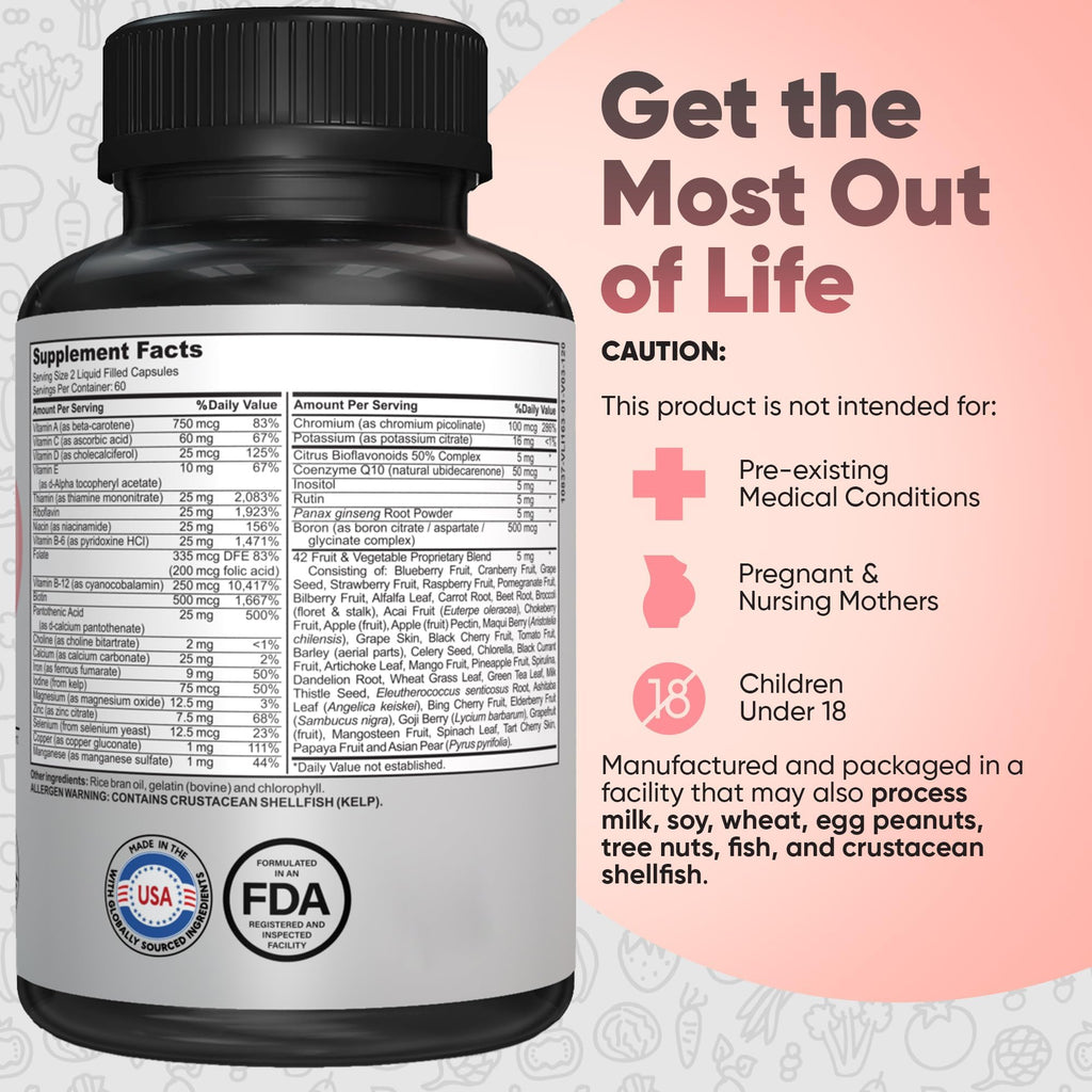 Kaitamin Bariatric Multivitamin with Iron – Post-Surgery Recovery, 60 Liquid Capsules