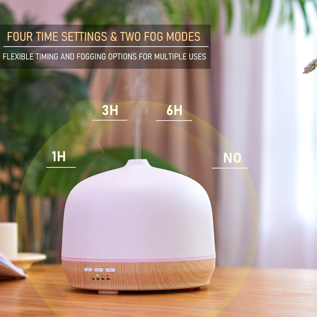 Kakoda Ceramic Essential Oil Diffuser – 500ml, Timed, Ultrasonic (Large Room)