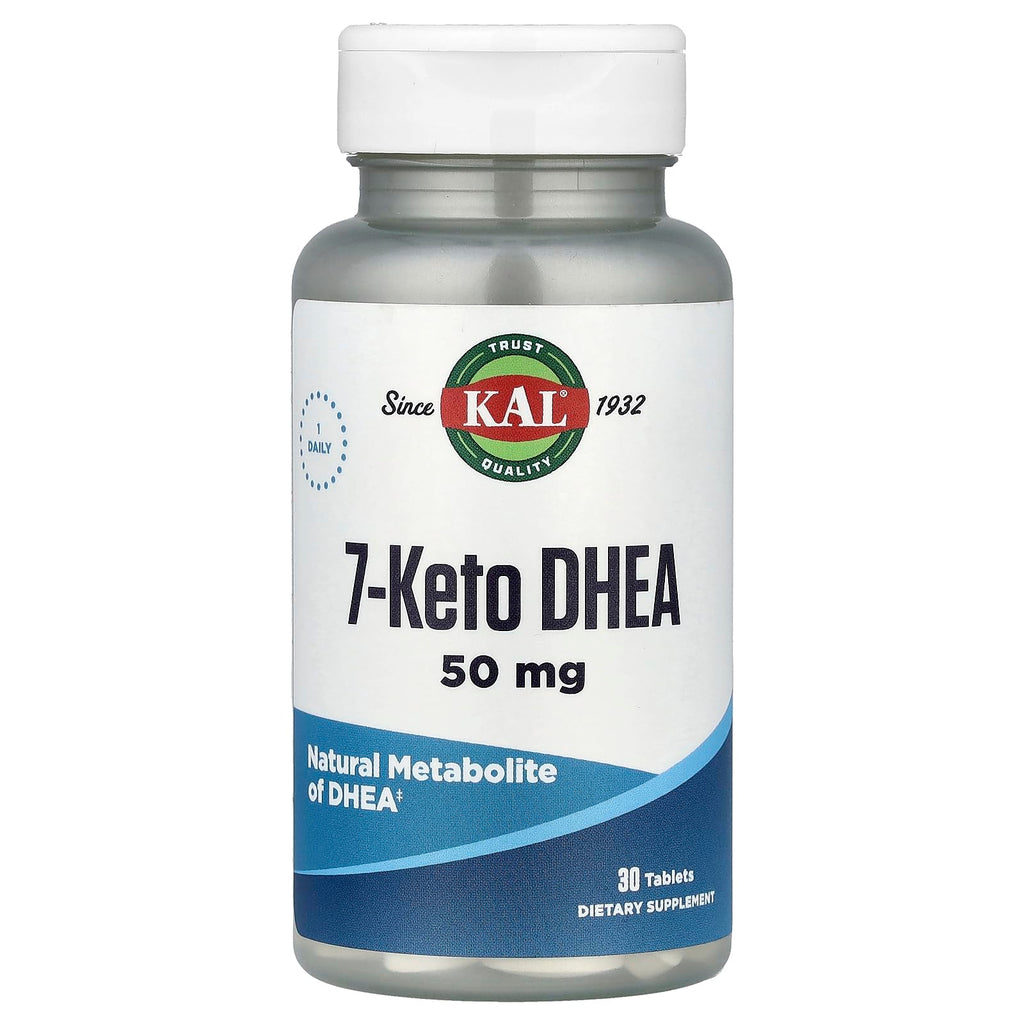 KAL 7 Keto DHEA 50 mg, 30 Count | Dietary Supplement
