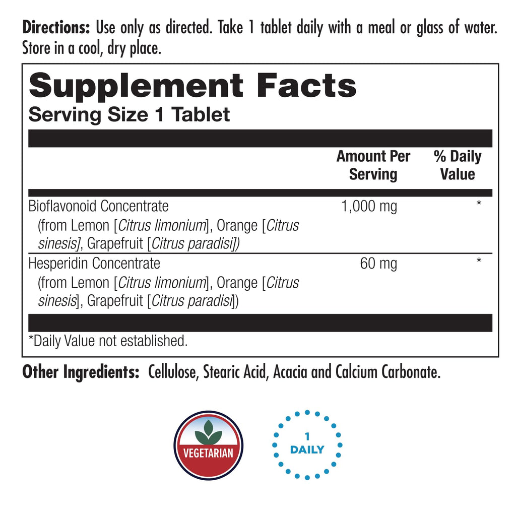 KAL Bioflavonoid 1000mg | 100 Count