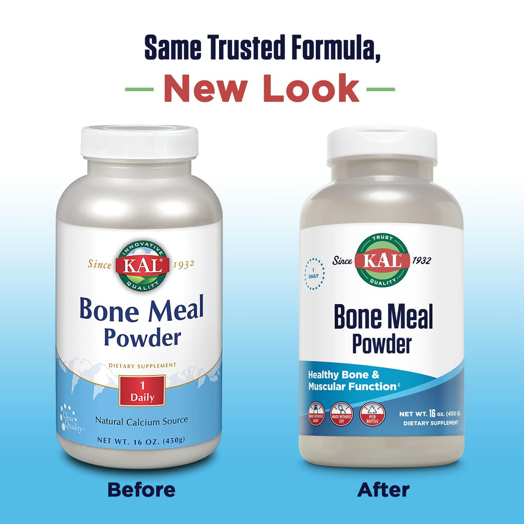 KAL Bone Meal Powder – Sterilized & Edible Supplement (16 oz) | Calcium, Phosphorus & Magnesium