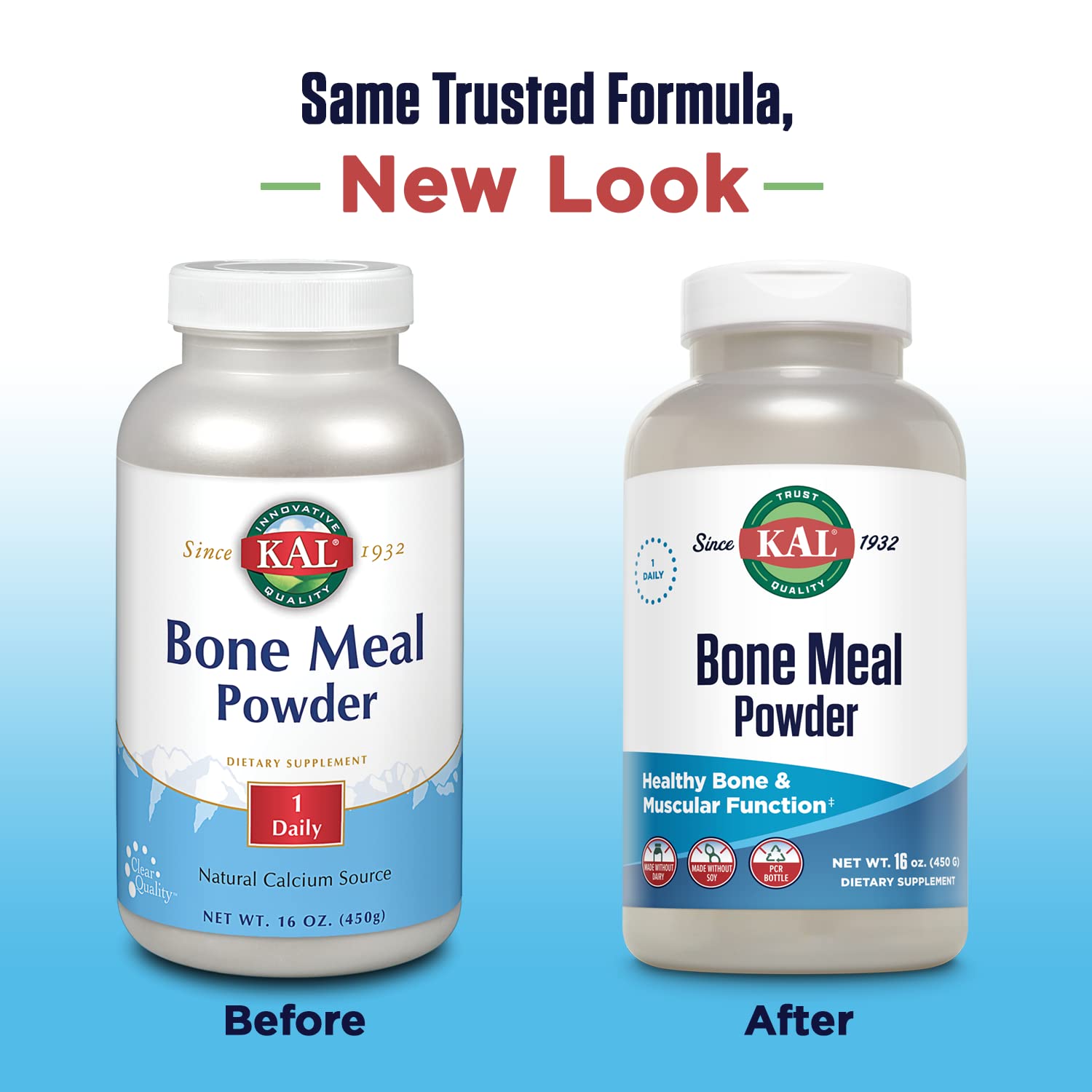 KAL Bone Meal Powder – Sterilized & Edible Supplement (16 oz) | Calcium, Phosphorus & Magnesium