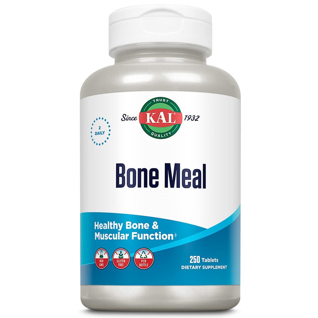 KAL Bone Meal Tablets – Calcium, Magnesium, Vitamin D3 & K | Bone Health Support
