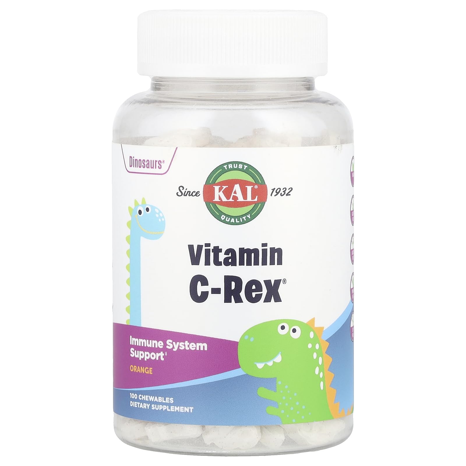KAL C-Rex Chewable Vitamin C for Kids – Immune Support