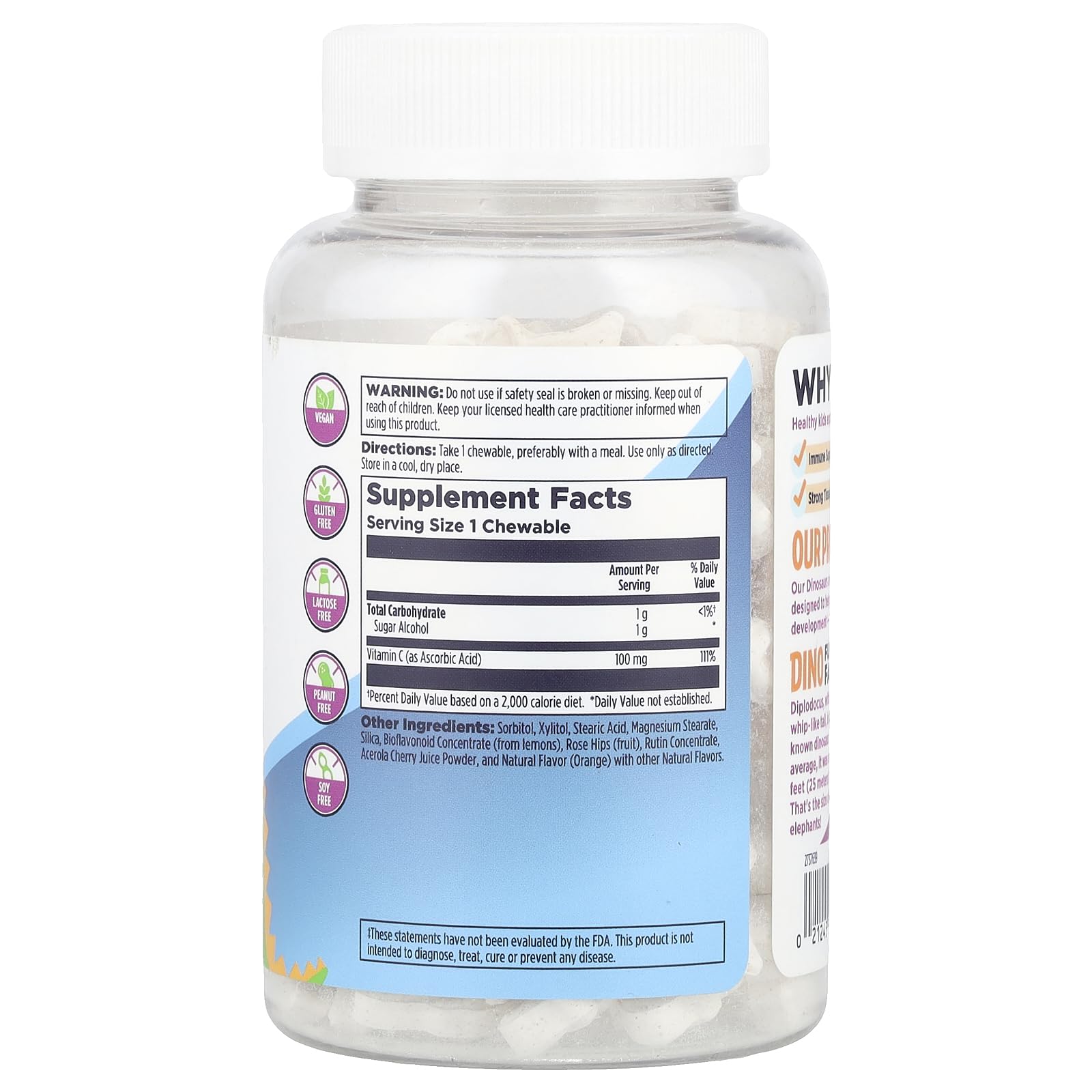 KAL C-Rex Chewable Vitamin C for Kids – Immune Support