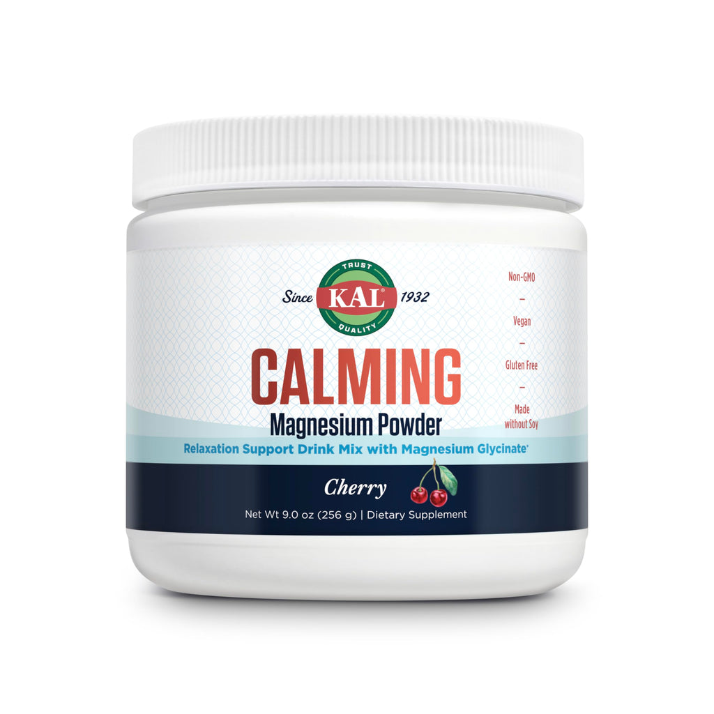 KAL Calming Magnesium Powder - Cherry Flavor, High Absorption