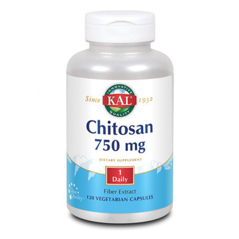 KAL Chitosan Tablets 750 mg - 120 Count | Fat Absorption Support