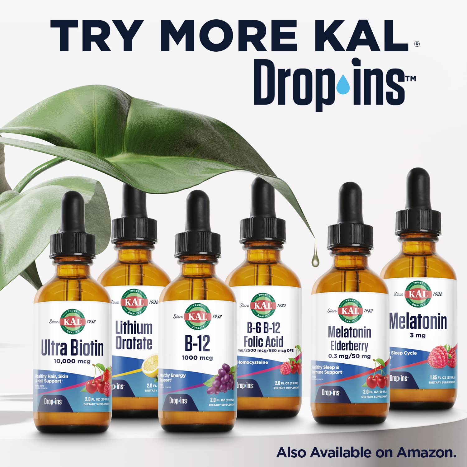KAL D3 K2 DropIns - Liquid Vitamin D3 + K2 Drops for Bone & Immune Health