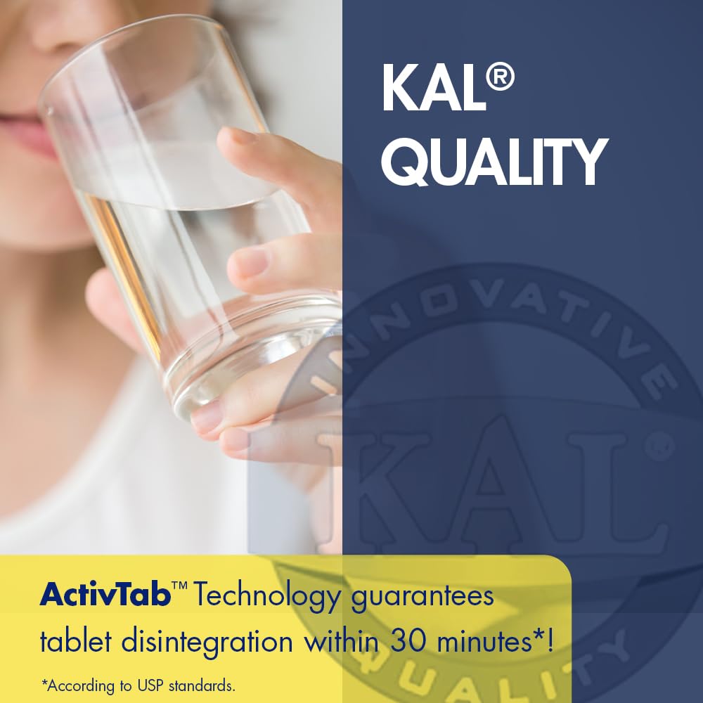 KAL DHEA-5 Tablets 5mg – 60 Count | DHEA Supplement