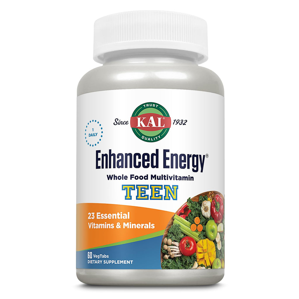 Kal Enhanced Energy for Teens Tablets, 60 Count - Daily Multivitamin