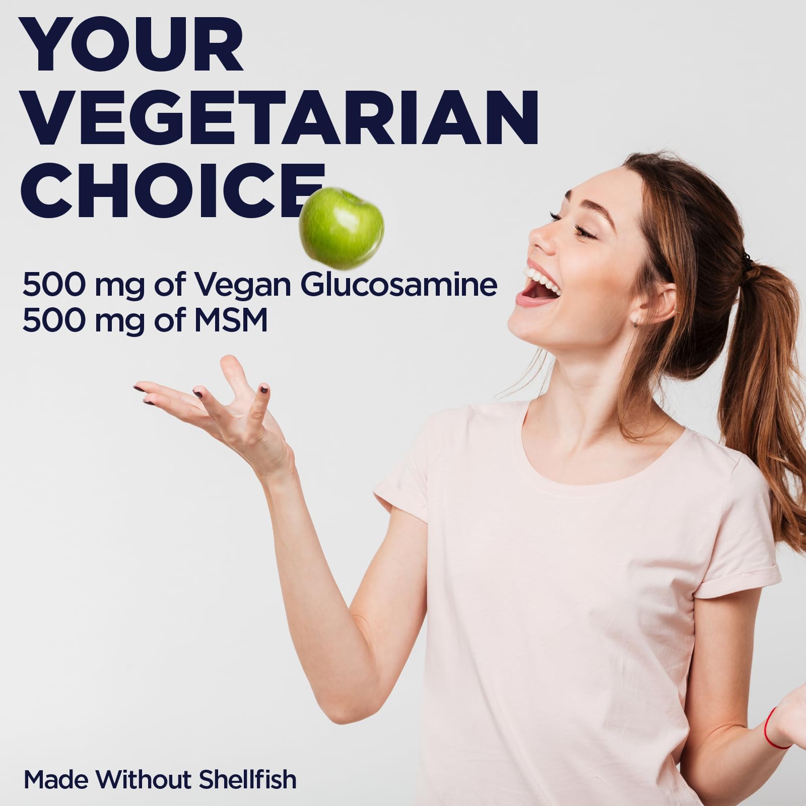 KAL 100% Vegetarian MSM & Glucosamine – Vegan Joint Support (Shellfish-Free)