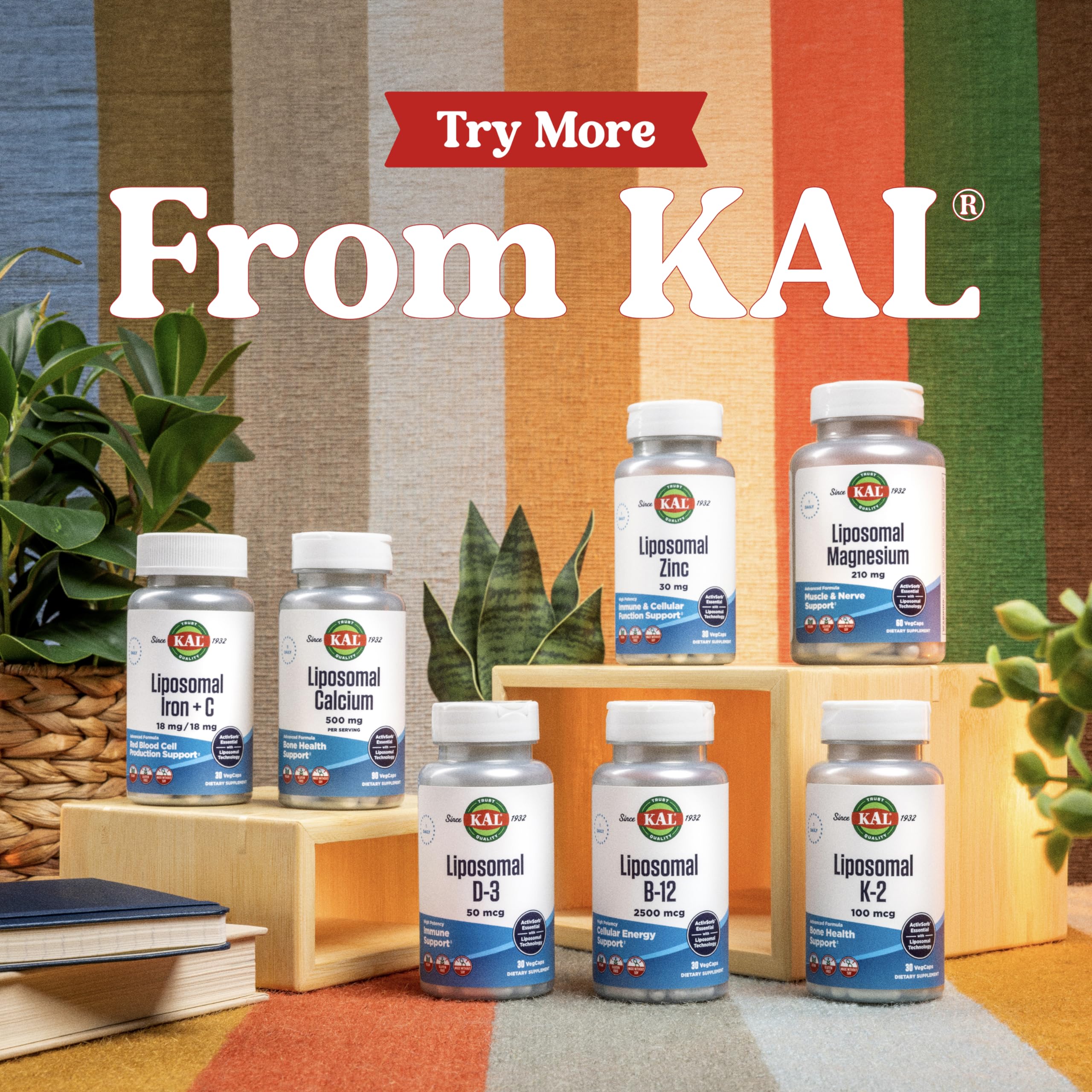 KAL Liposomal Calcium 500 mg – High-Absorption Calcium Supplement | Vegan, Gluten Free, No Soy