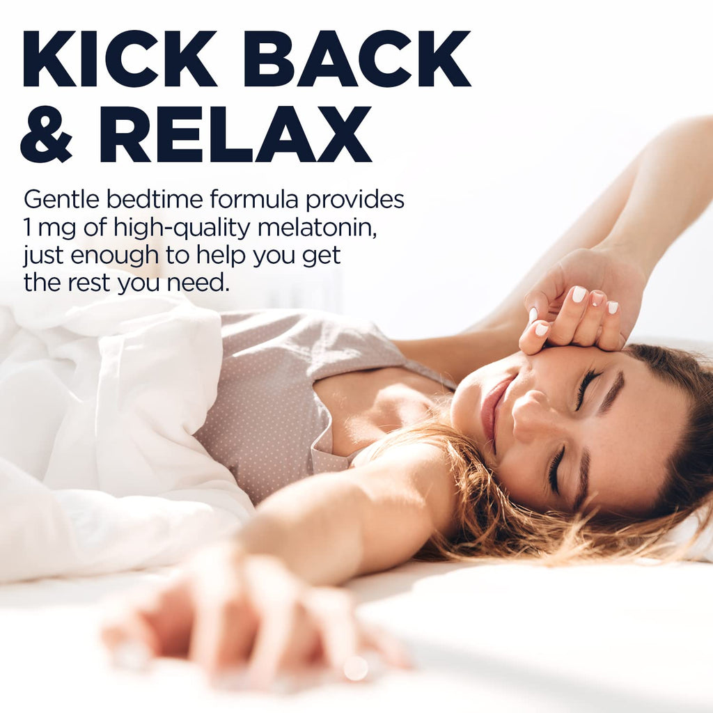 KAL Melatonin 1 mg Sleep Aid – Fast Acting, Vegan and Gluten Free