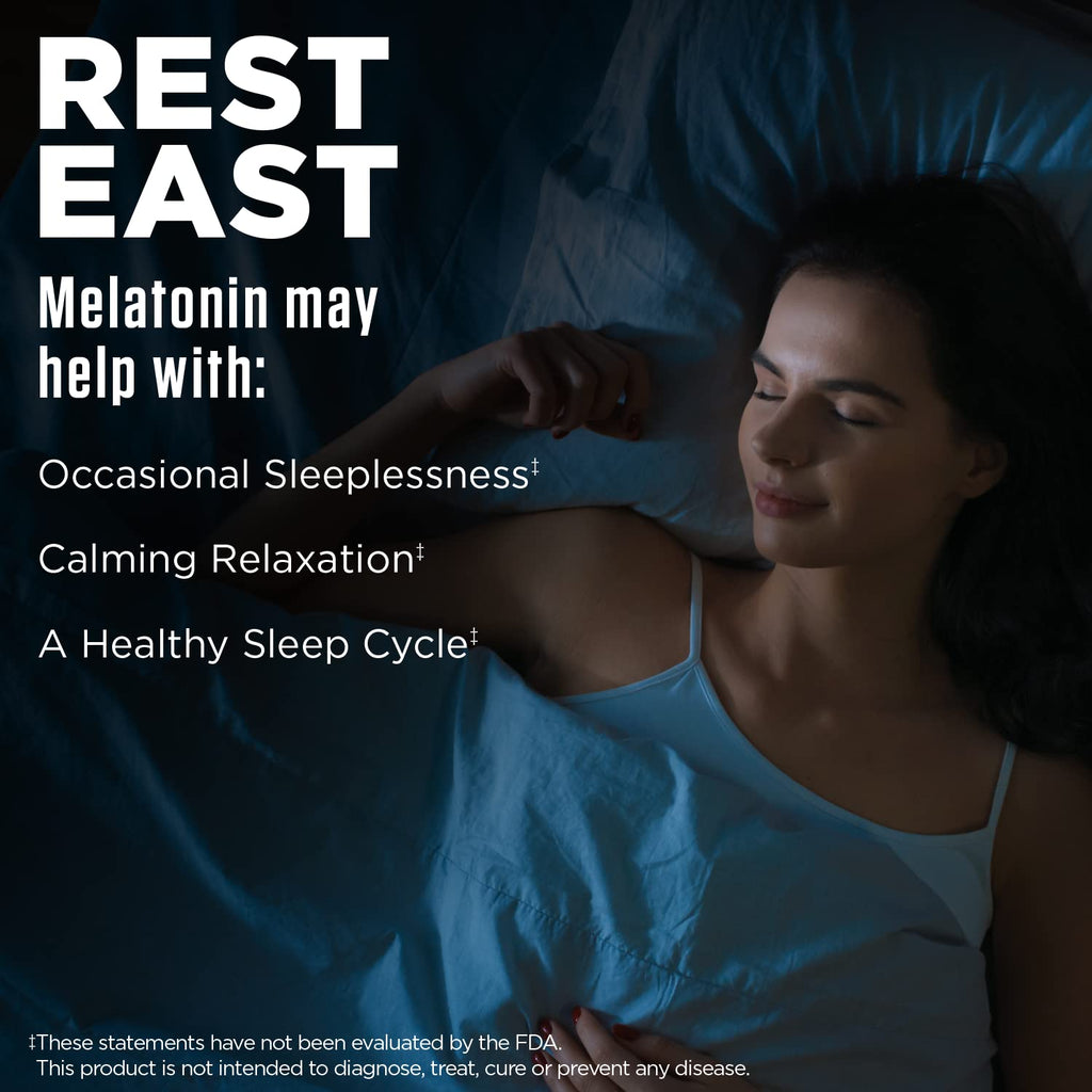 KAL Melatonin 5mg Sleep Aid Lozenges – Sleep Support with Vitamin B6, 60 Vegetarian Lozenges