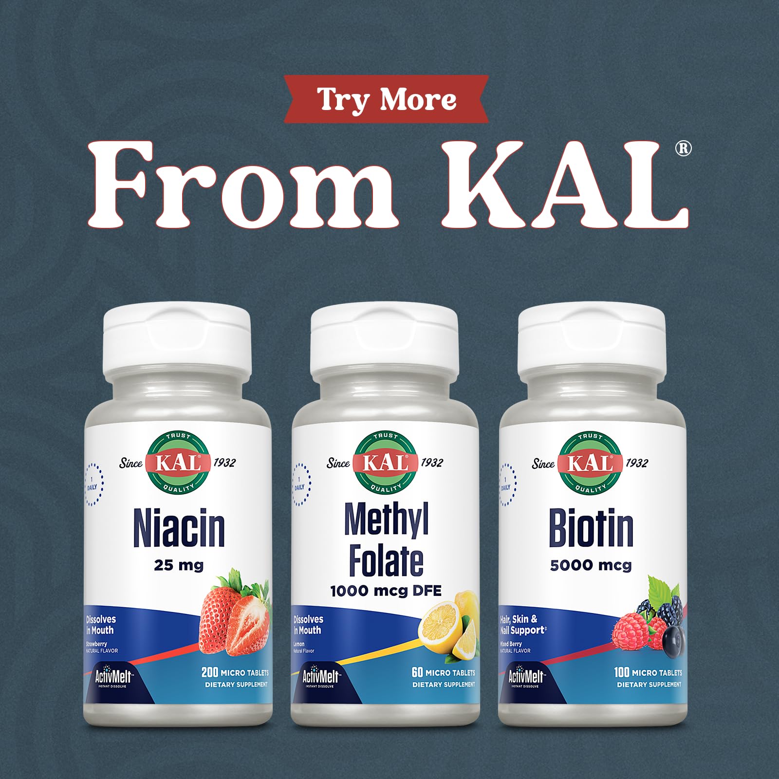 KAL Methyl Folate 1000 mcg (5-MTHF) – ActivMelt Lemon | Heart Health, Prenatal & Mood & Brain Support