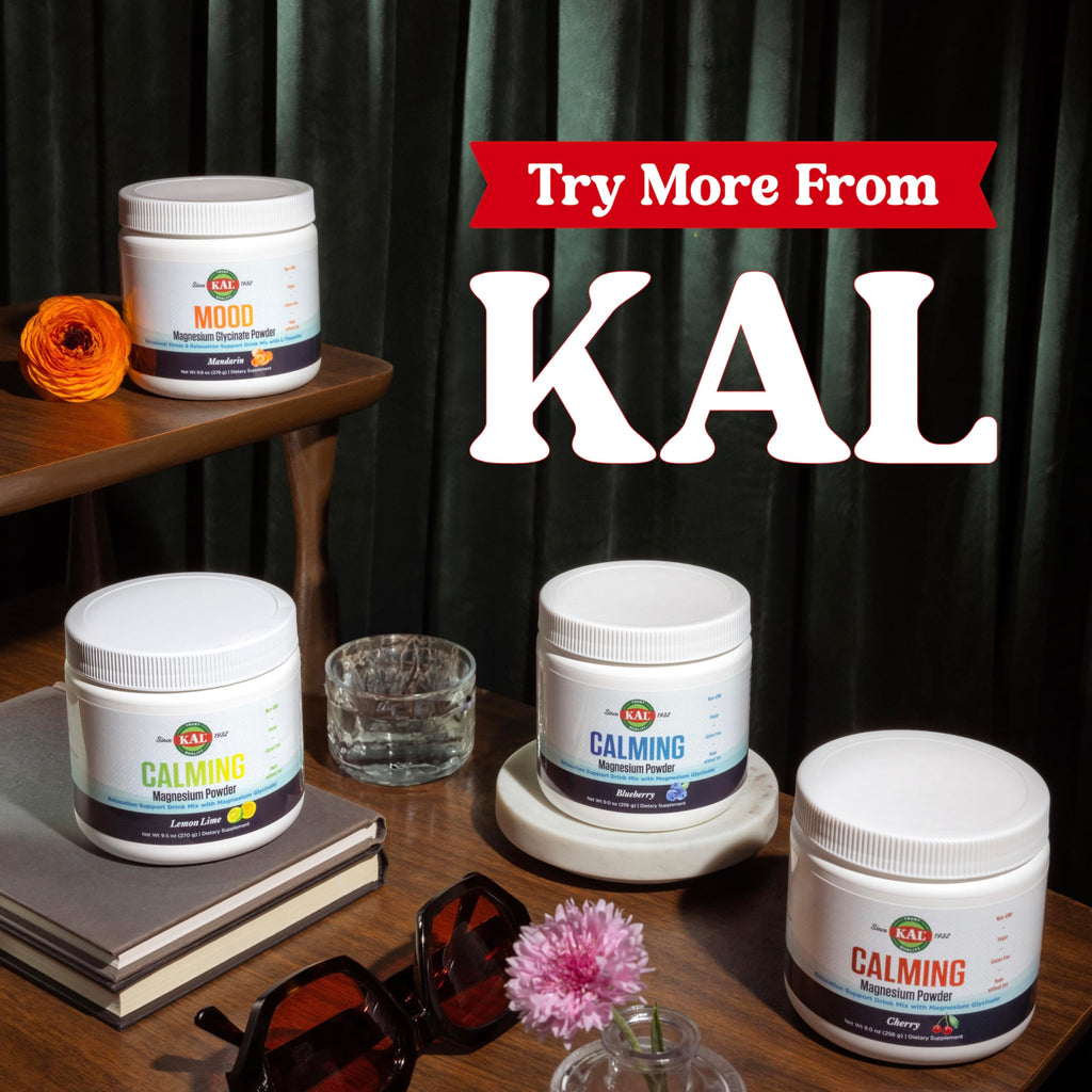KAL Mood Magnesium Powder with L-Theanine – Mandarin Flavor | Relaxation & High Absorption (40 Servings, 9.8 oz)