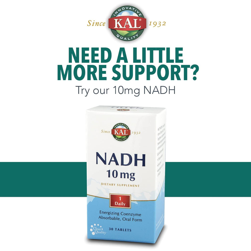 KAL NADH 5mg 60ct – NADH Brain Support (60 Tablets, 60 Serv)