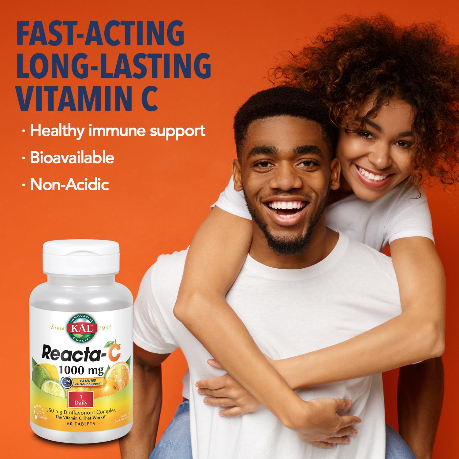 KAL Reacta-C with Bioflavonoids Tablets - 60 Count