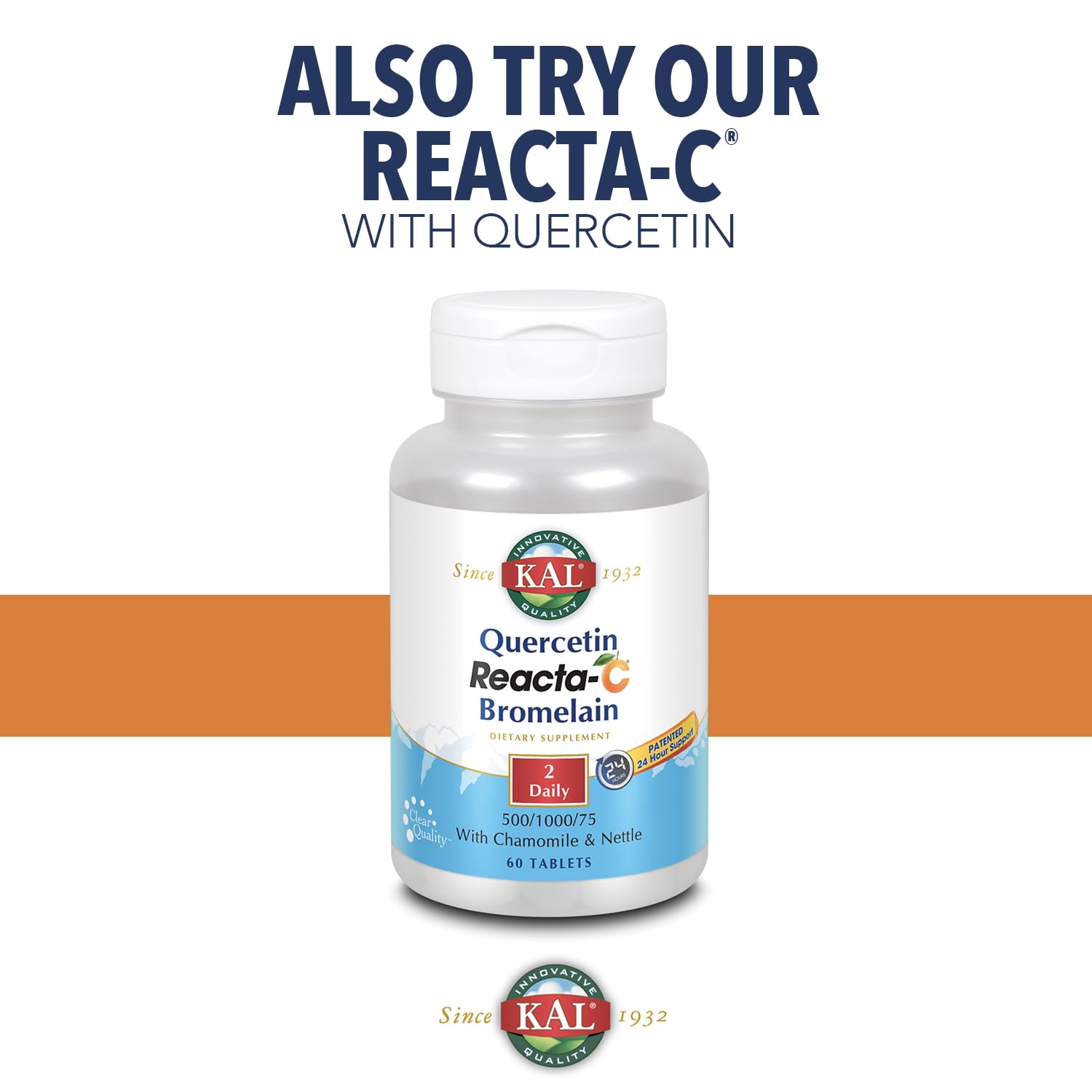 KAL Reacta-C with Bioflavonoids Tablets - 60 Count
