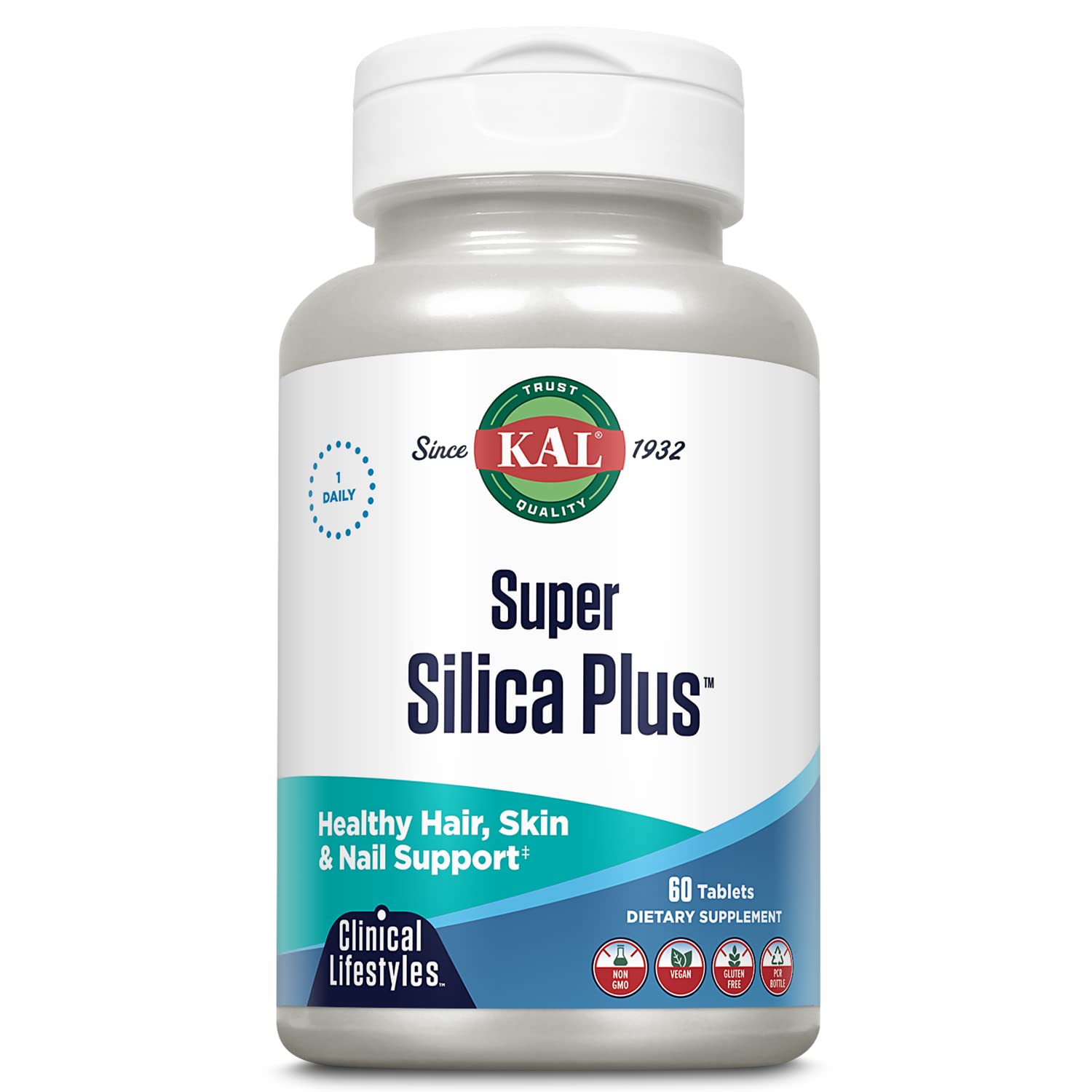 KAL Super Silica Plus - 60 Tablets | Supports Skin & Hair Health