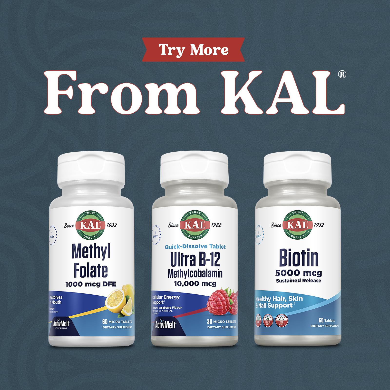 KAL Ultra B12 10,000 mcg – High Potency Methylcobalamin Vitamin B-12