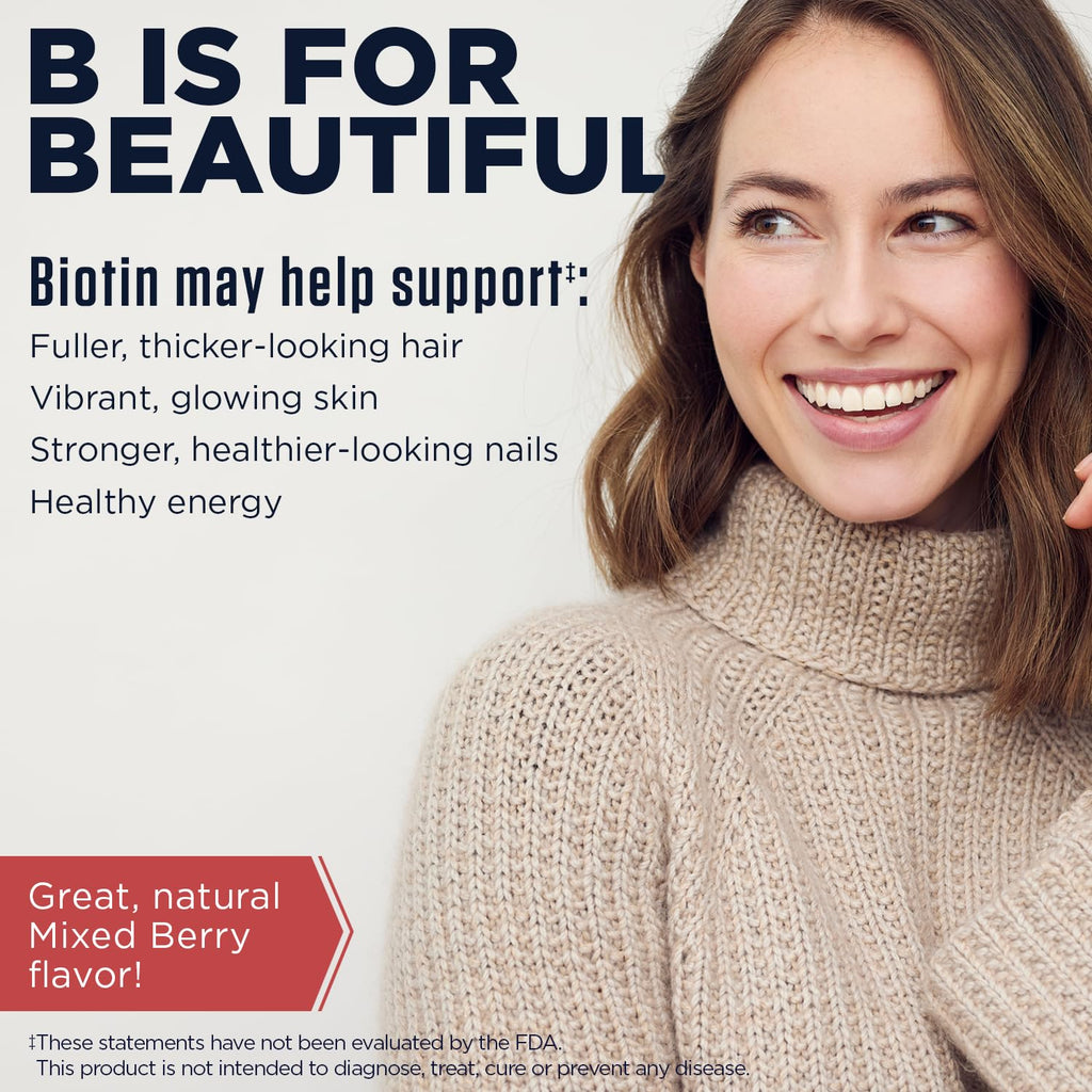 KAL Ultra Biotin 10000mcg ActivMelt – Hair, Skin, Nails Vitamin B7 | 60 Servings