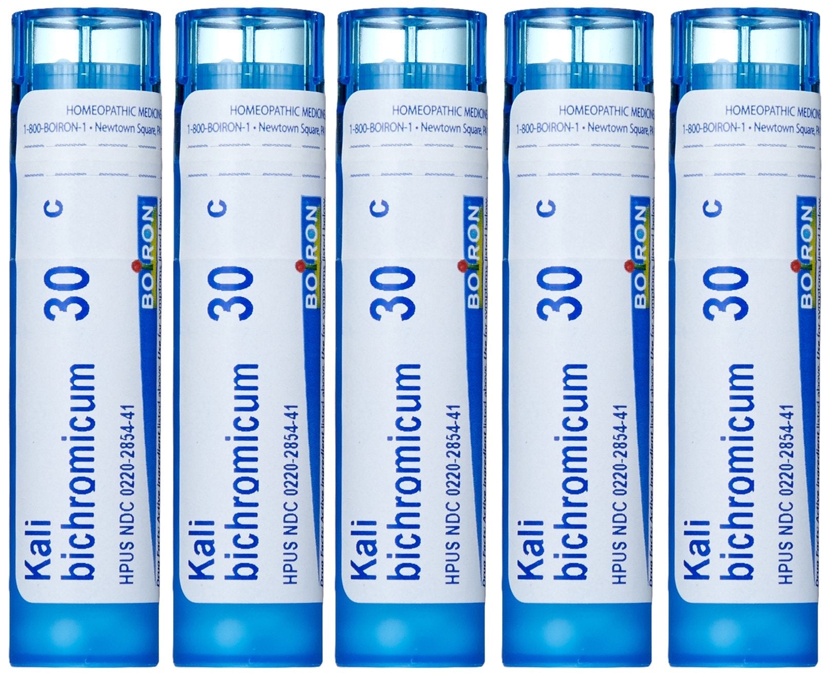 Boiron Kali Bichromicum 30C (Pack of 5) – Homeopathic Cold Remedy