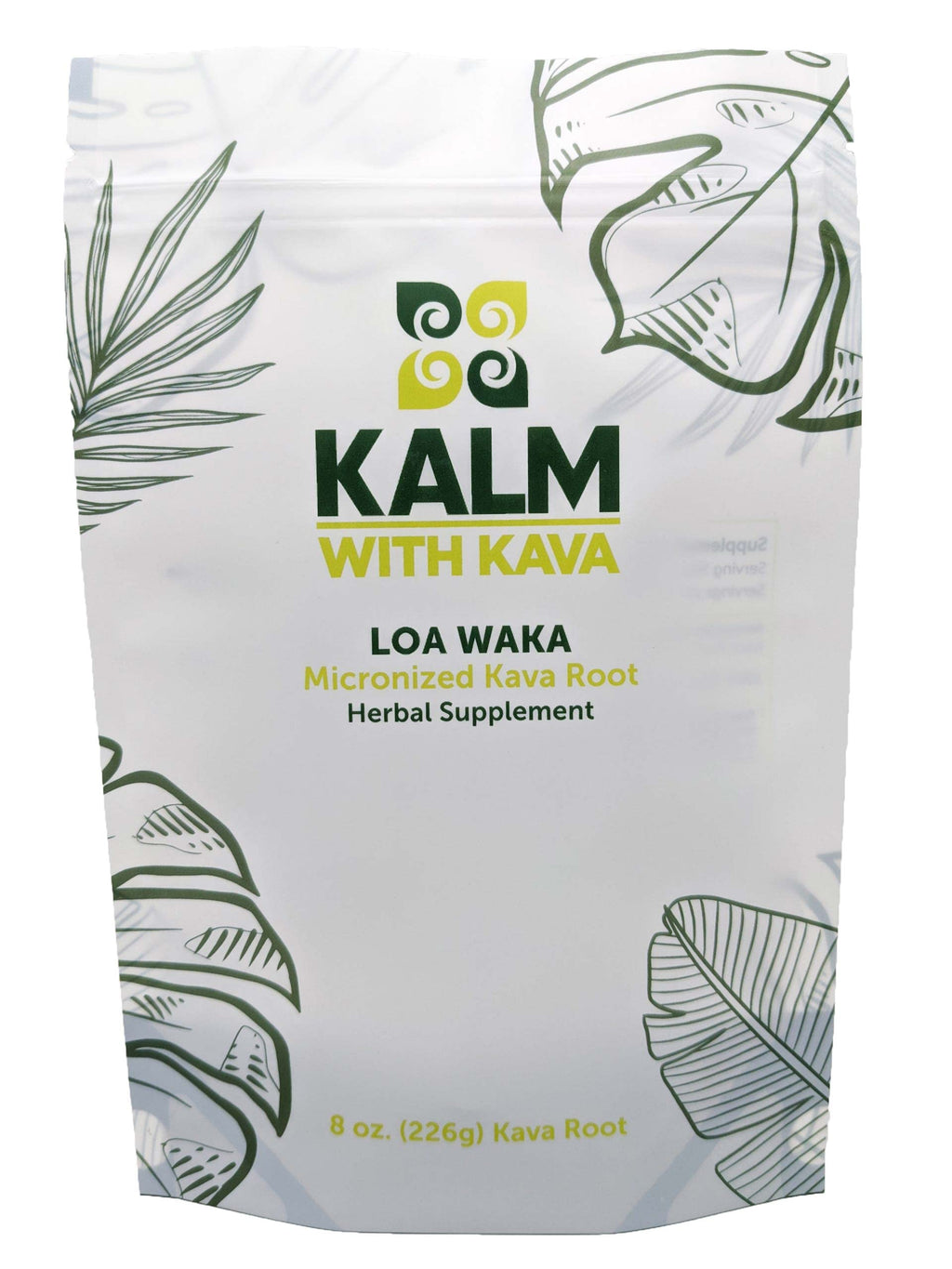 KALM with Kava Loa Waka – Micronized Kava (8 oz.) | Noble Fijian Kava