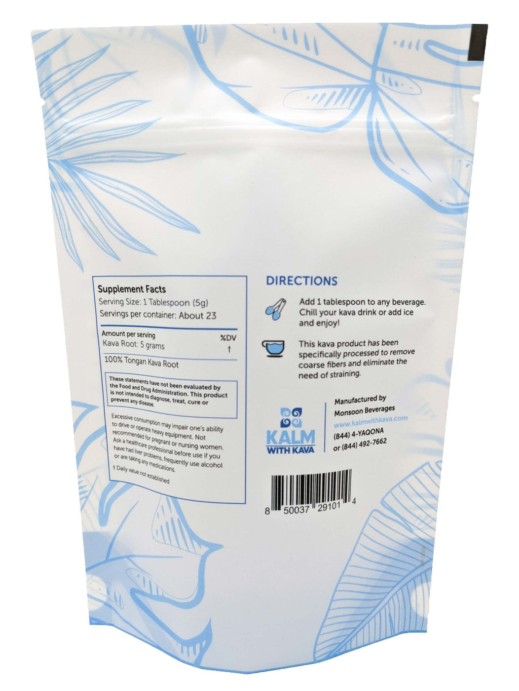 Kalm with Kava Pouni Ono Micronized Kava (4 oz.) - Easy Quick Mix