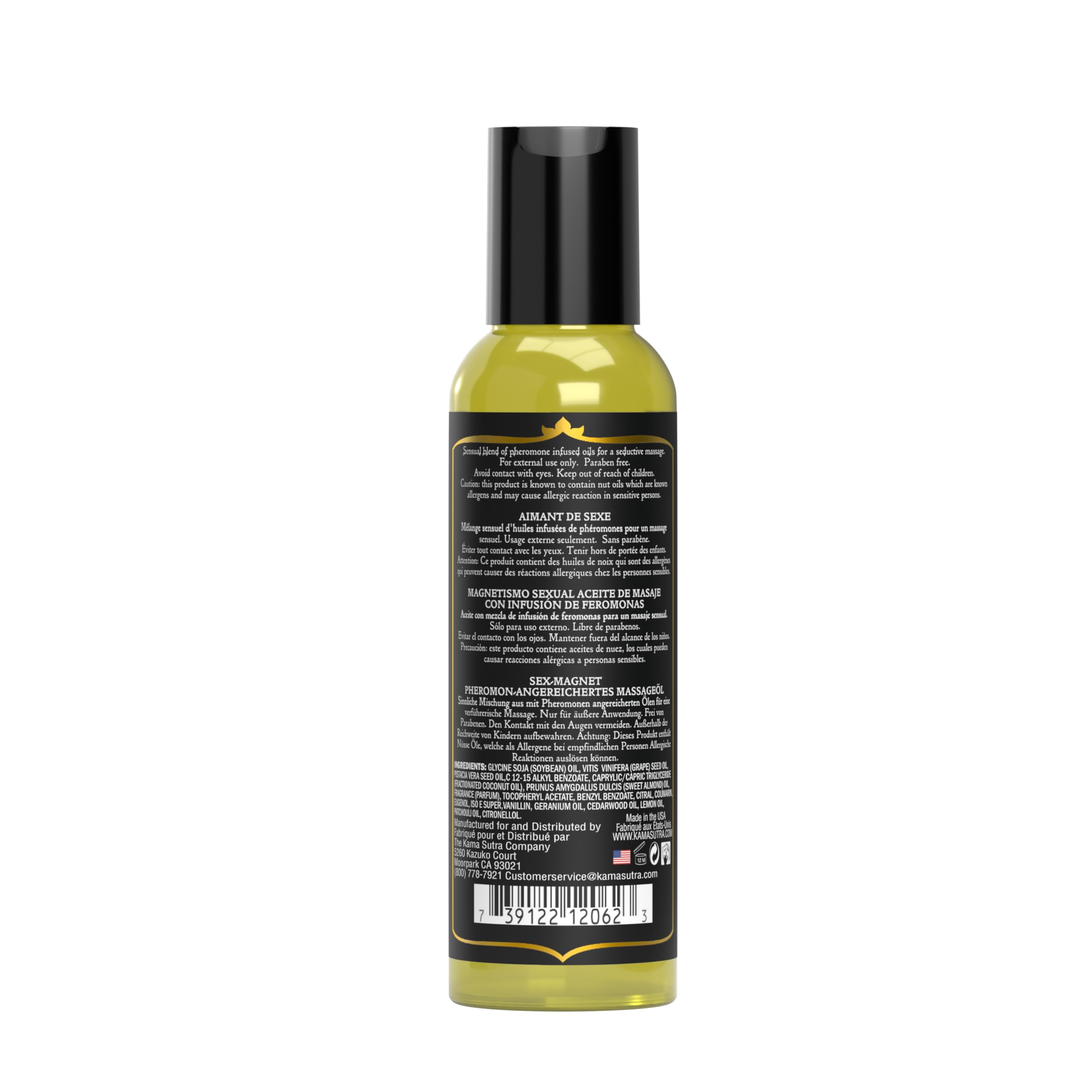 Kama Sutra Sex Magnet Pheromone Massage Oil - 2 Fl Oz
