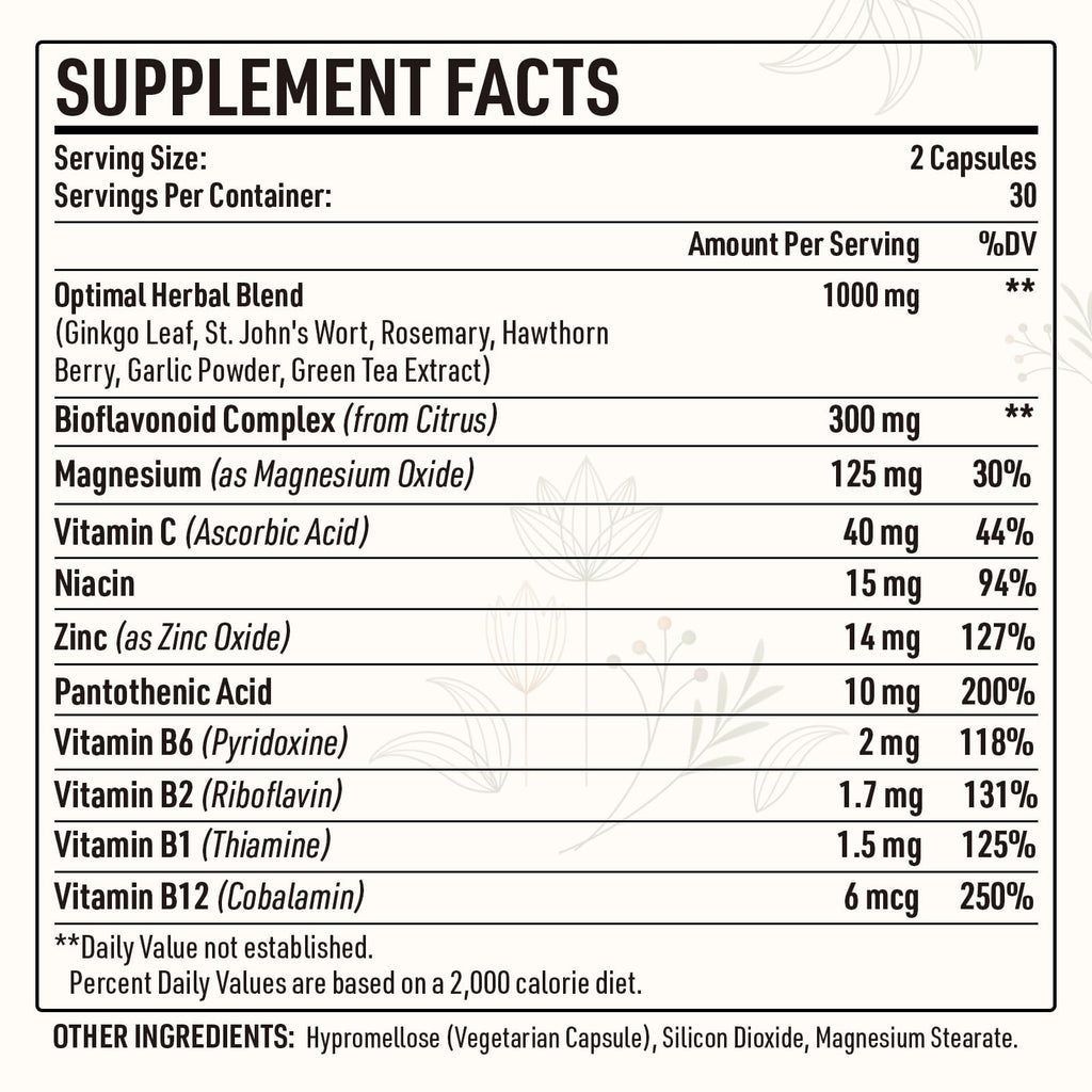 Kanacoufce 1500MG Tinnitus – Ringing Ears Supplement, 120 Capsules