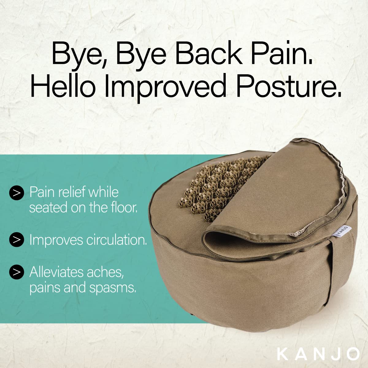 Kanjo Acupressure Floor Cushion – Pain Relief & Posture Enhancement