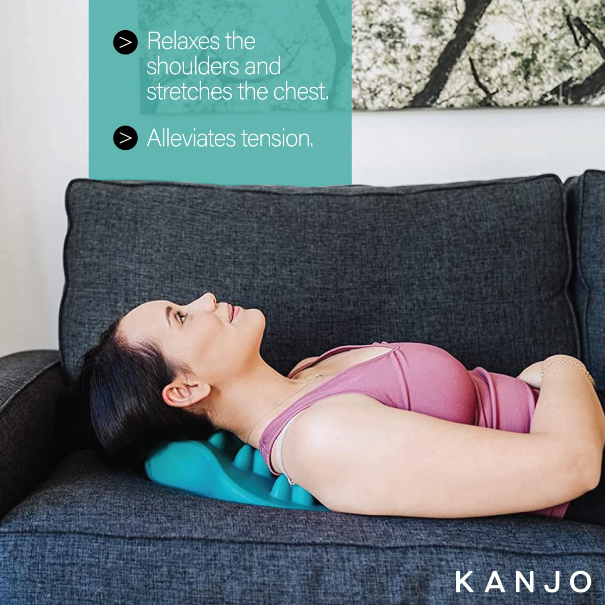 Kanjo Acupressure Upper Back Pain Relief Cushion | Back & Neck Relief