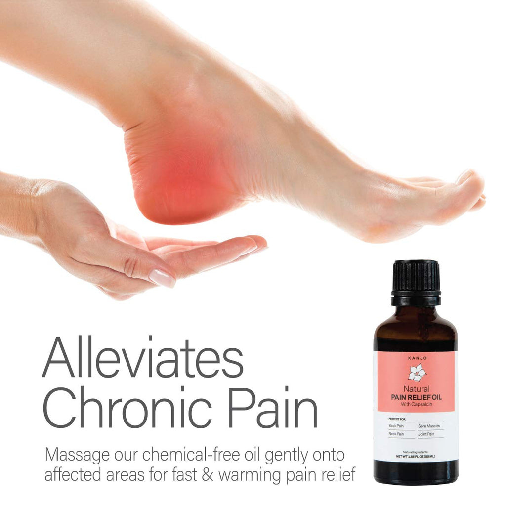 Kanjo Natural Pain Relief Oil | Warmth for Back, Neck & Joints
