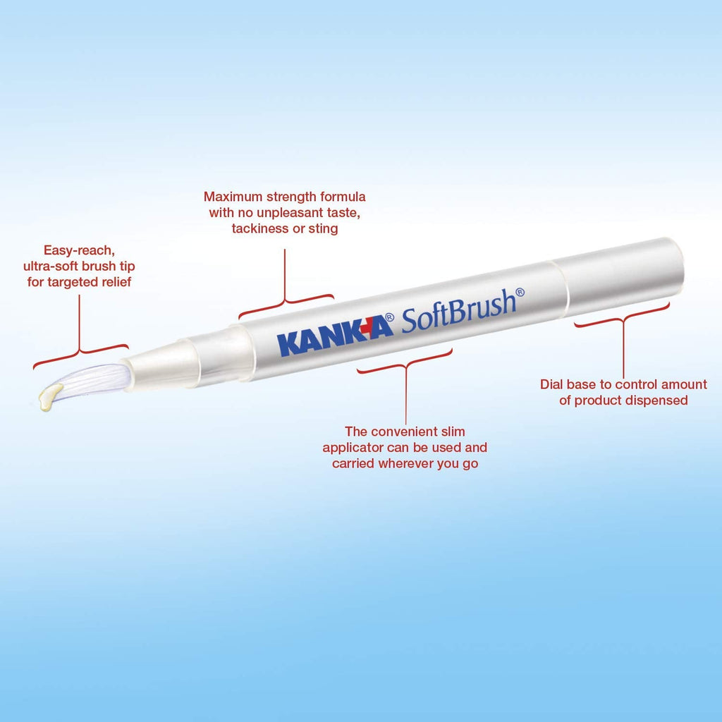 Kank-A SoftBrush Pain Gel – Maximum Strength (0.21 oz) Pack of 3