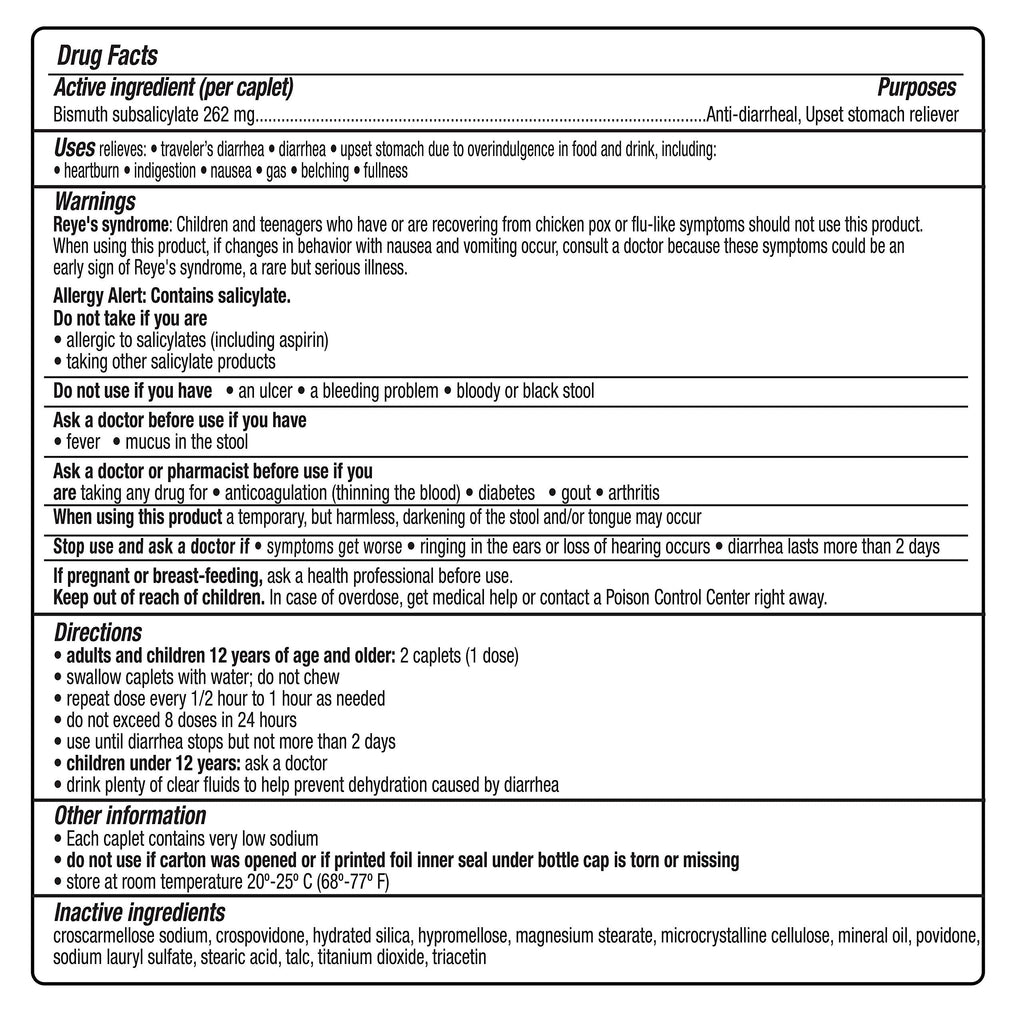 Kaopectate Multi-Symptom Anti-Diarrheal & Upset Stomach Reliever - 42 Caplets
