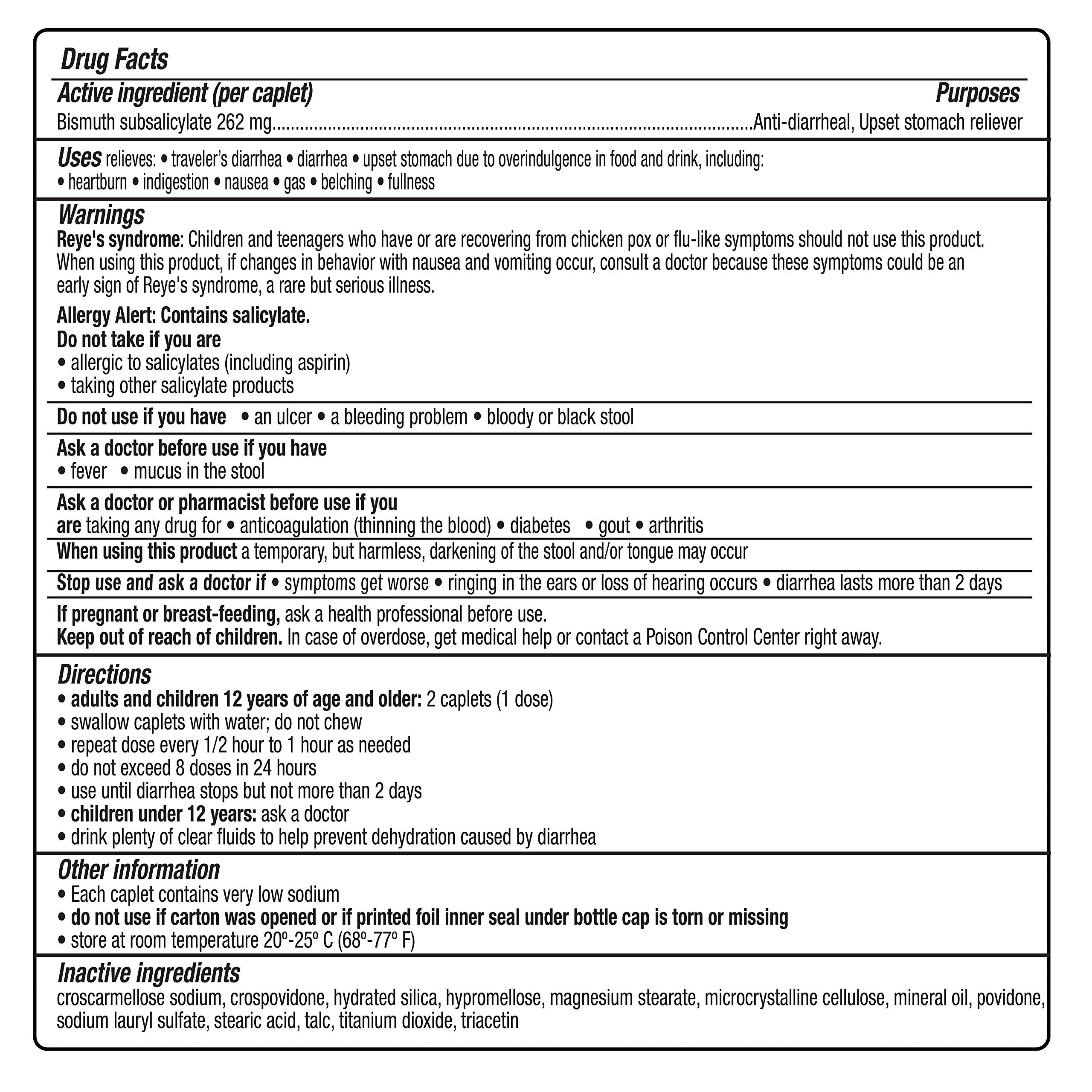 Kaopectate Multi-Symptom Anti-Diarrheal & Upset Stomach Reliever - 42 Caplets