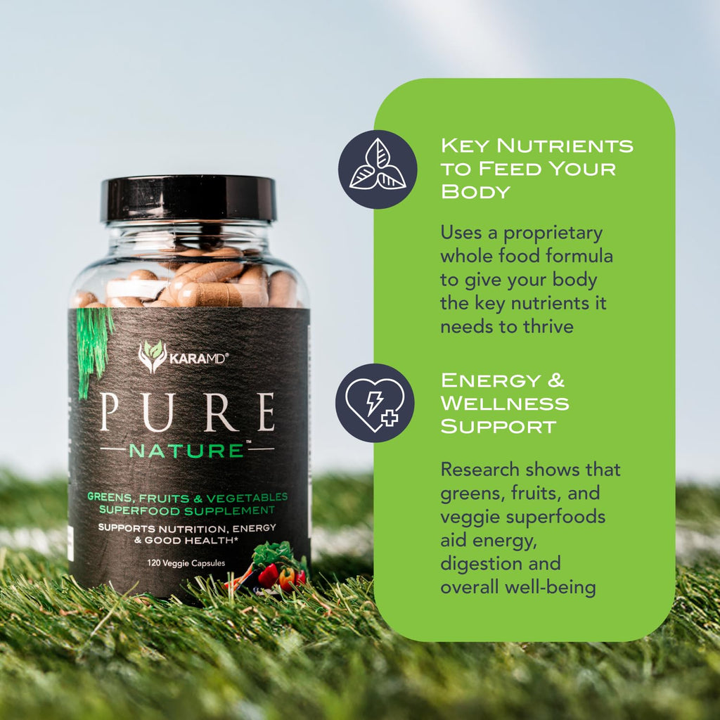 KaraMD Pure Nature Greens, Fruits & Veggies – 4-Pack | Vegan, Gluten Free
