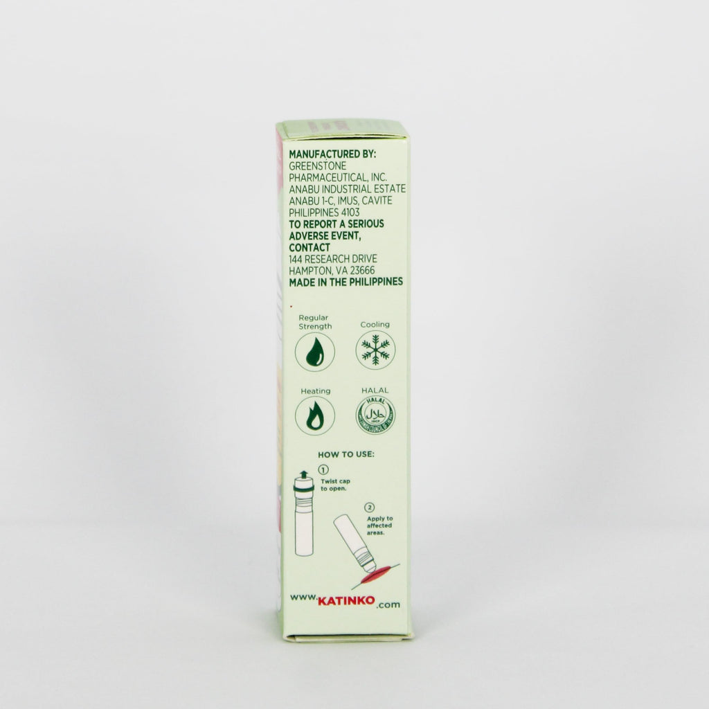 Katinko External Analgesic Oil 10ml - Quick Relief for Sore Muscles, Headaches, Travel Sickness & Insect Bites