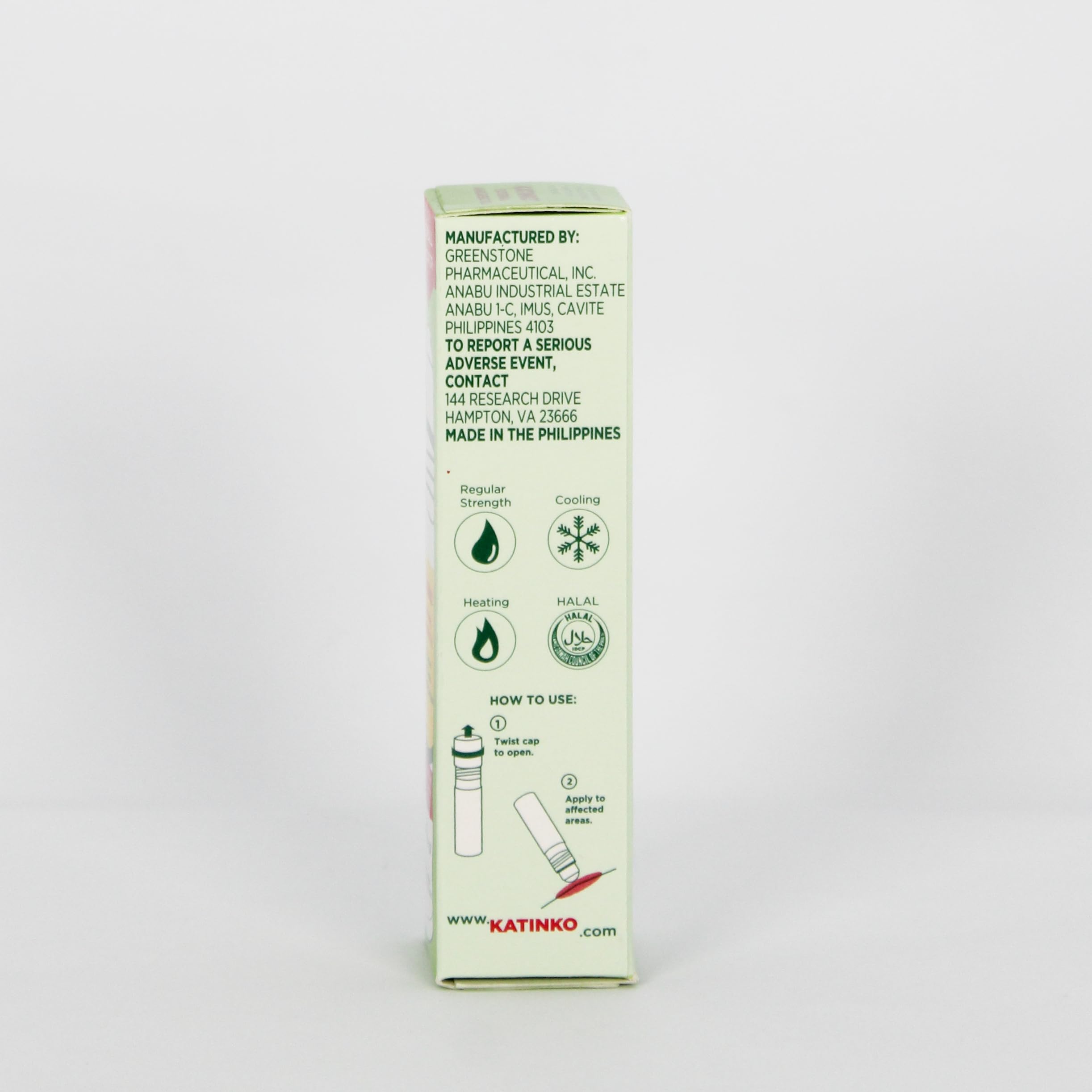 Katinko External Analgesic Oil 10ml - Quick Relief for Sore Muscles, Headaches, Travel Sickness & Insect Bites