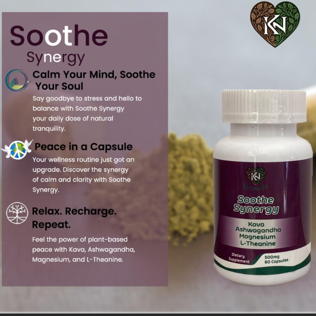Kavanuatu Kava Capsules – Relaxation & Calm | 60 Count, 500mg