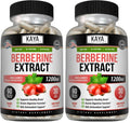 Kaya Naturals Berberine HCL 1200mg – Immune & Gut Health | Vegetarian, Non-GMO, Gluten-Free | 60 Count (Pack of 2)