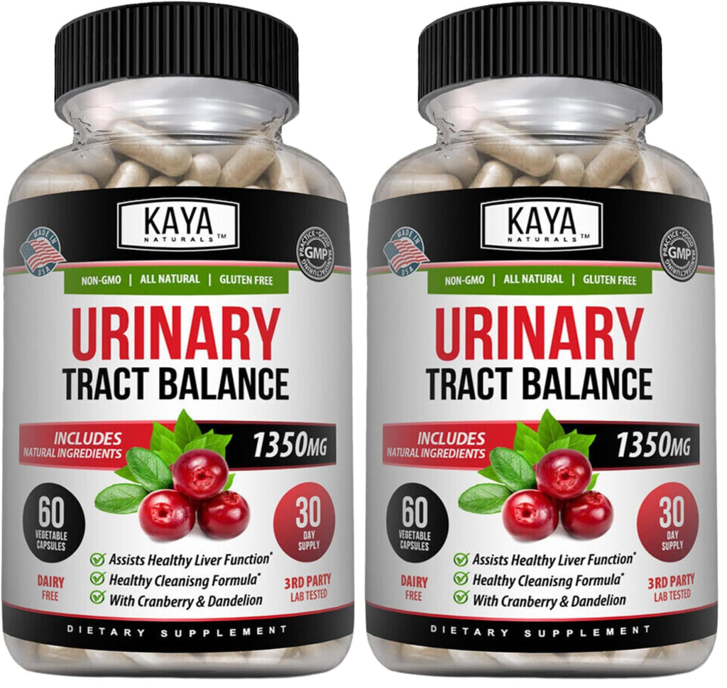 Kaya Naturals D-Mannose 60 Veggie Capsules (Pack of 2) | Urinary Tract & Bladder Health