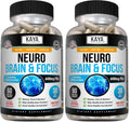Kaya Naturals Neuro Brain – Nootropic Capsule for Memory & Focus (60 Count, Pack of 2)