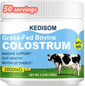 KEDISOM Grass-Fed Bovine Colostrum Powder - 60% IgG, 3000 mg, Gut & Immune Support
