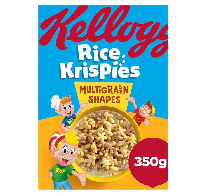 8 x Kellogg's Rice Krispies Multigrain Shapes 350G